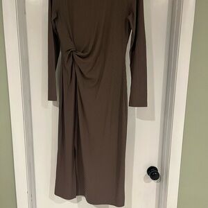 Maurices Brown Long Sleeve Dress